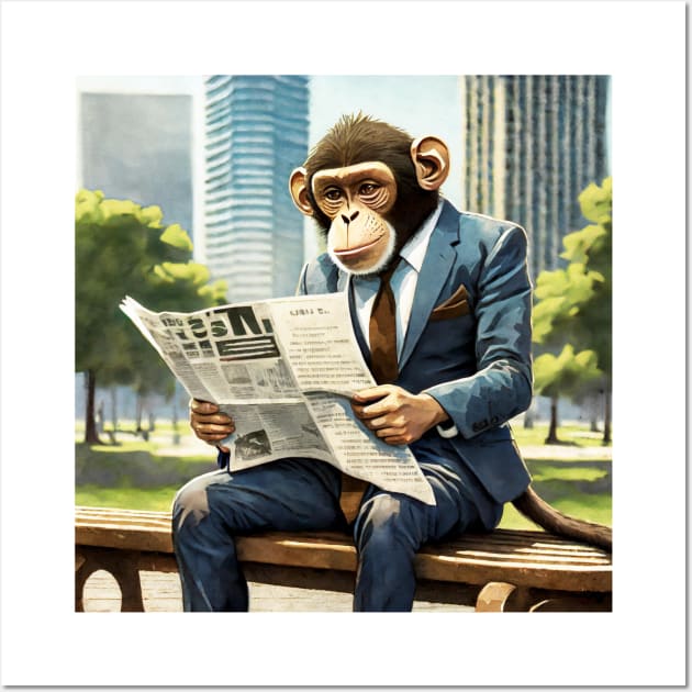 City Monkey Wall Art by DesignsPrints